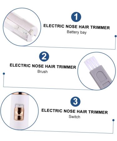 MERRYHAPY Electric Nose Hair Trimmer & Facial Hair Remover for Women - Gold Compact Multi-Functional Epilator | Perfect for International Shipping - Buy Online on GoSupps.com
