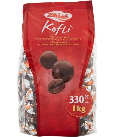  Italian Gourmet E.R. Zaini Kofli Dark Chocolate Coated Coffee Beans 1000g + Gourmet Italian Polpa 400g (Pack of 3) - Buy Online on GoSupps.com