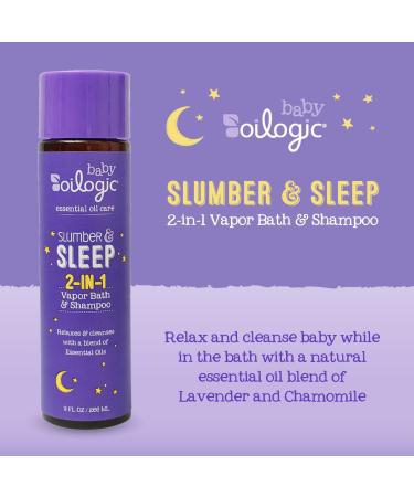 Oilogic Slumber & Sleep Essential Oil Vapor Bath for Babies & Toddlers - Lavender Chamomile Blend - 100% Pure Natural Oils - 266ml (9 fl oz) - Buy Online on GoSupps.com