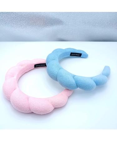 RUNOLIG Spa Makeup Headband - Blue Sponge Headband for Women Skincare and Makeup Removal - Buy Online on GoSupps.com