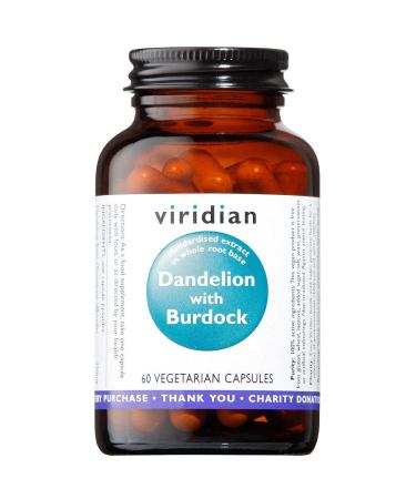 Viridian Dandelion with burdock 60 caps
