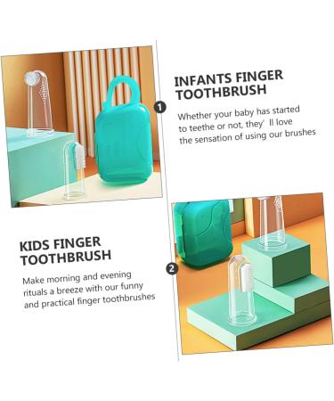 Minkissy 3 Sets Finger Toothbrush for Toddlers | Portable Baby Toothbrush | Gentle Finger Brushes for Clean Teeth - Buy Online on GoSupps.com