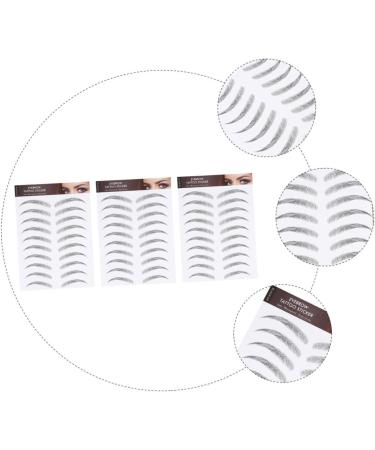 FOMIYES 6 Sheets Waterproof Eyebrow Stickers Artificial Eyebrow Imitation Eyebrow Brow Eyebrow Transfer Stickers Eyebrow Stickers Makeup Brow Sticker Eyebrow Tool - Buy Online on GoSupps.com
