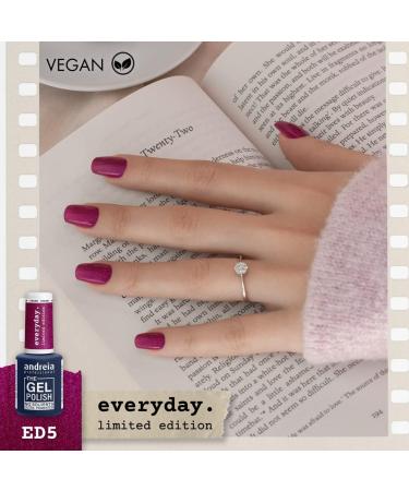  Andreia Andreia Professional - The Gel Polish - Solvent-Free Gel - Limited Collection - Colours (ED5 Metallic Cherry with a Pink Shift) - Buy Online on GoSupps.com