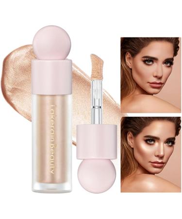 Liquid Body Highlighter | 2.4oz Bronzer Liquid Face Shimmer | Waterproof Pearlescent Long Lasting Facial Trimming Shimmer Oil for Beach Makeup Kagrote 2# - Buy Online on GoSupps.com