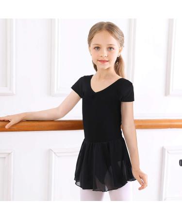 Bezioner Girls Ballet Dance Dress Leotards Skirts - Black, X-Large | Toddler Dance Costumes Outfit - Buy Online on GoSupps.com