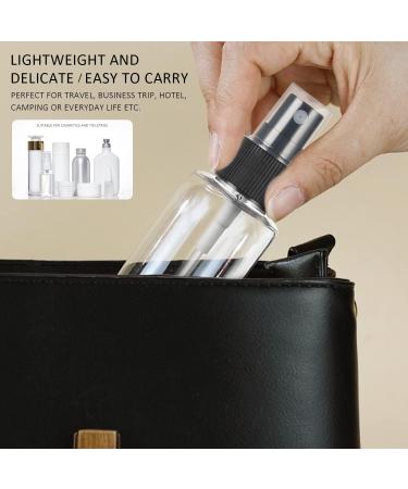 BEIIEB 8 Pieces Clear Spray Bottle with 4 Pieces Funnels 16 Stickers 50ml Atomizer Pump Bottle Perfume Atomizer Refillable Portable Travel Bottle for Travel Business Trip Camping - Buy Online on GoSupps.com
