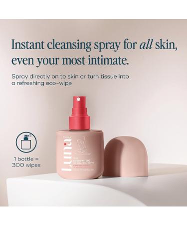 Everywhere Spray-to-Wipe 100ml | Hydrating Natural Feminine Care | pH Balanced Plant-Based Intimate Cleanser | Hypoallergenic Daily Use Refreshing Mist with Vitamin & Lactic Acid - Buy Online on GoSupps.com