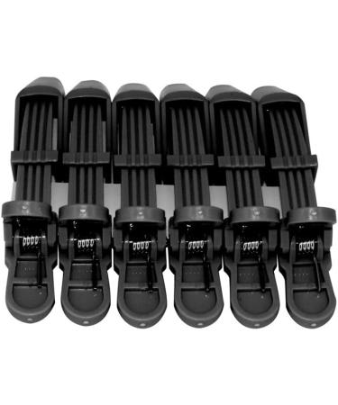 DEATTI Crocodile Alligator Hair Clips 6 Pcs Hairdressing Sectioning Clamp Hair for Salon or Barber Shop Black - Buy Online on GoSupps.com