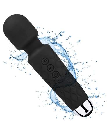 Upgraded Rechargeable Waterproof Handheld Back for Neck Shoulder Back Body Sports Recovery Muscle Aches, Black(6 * 1.5 INCH)