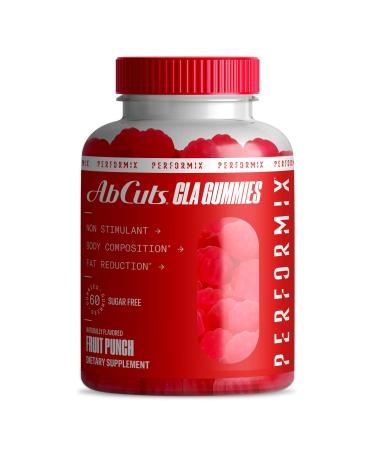 Performix AbCuts CLA Gummies - 60 Gummies, Fruit Punch - Non-Stimulant, Body Composition and Fat Reduction - Contains Omega 3, Flaxseed Oil & Vitamin E Sugar Free Healthy Metabolism 60 Count (Pack of 1) - Buy Online on GoSupps.com