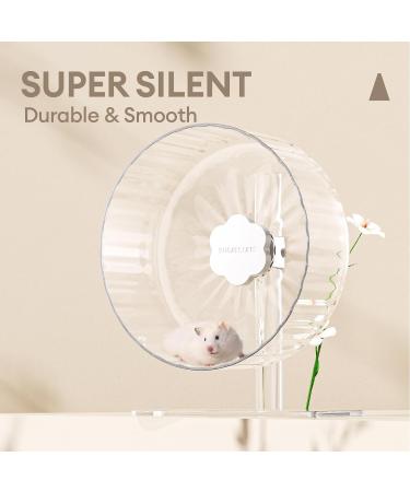 Super-Silent 26cm Hamster Exercise Wheel for Small Pets | BUCATSTATE Starlight-2.0-Transparent - Buy Online on GoSupps.com