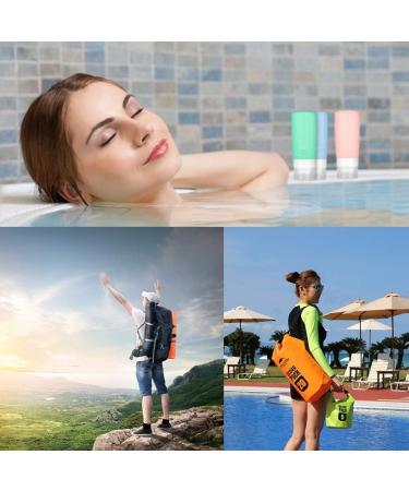 Rogue Silicone Travel Bottles Set - 6x85ml Toiletries Container for Shampoo Shower Gel & Personal Hygiene | Perfect Travel Essentials - Buy Online on GoSupps.com