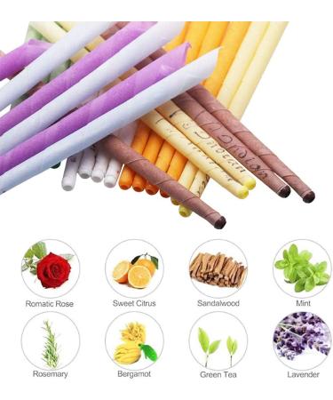 Dr.JIEER Natural Beeswax Ear Candles - 32 Pcs (8 Colors) | Organic Plant Material | Fragrance | Hollow Cone Candles - Buy Online on GoSupps.com