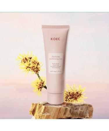 Beautivana KOEC Purifying Exfoliating Gel Face and Body Exfoliating Scrub Gel Deep Cleansing Moisturizing Facial for All Skin Types (2 Pcs) - Buy Online on GoSupps.com