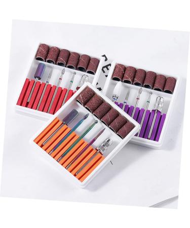 FOMIYES 1 Set Kit Nails Cuticle Drill Bit Nail Grinding Head Nail Gel Beginner Nail File Bits Nail Drill Bits Electric Manicure Nail File Nail Bits Purple Alloy Tool 6.5x5.5cm Purple - Buy Online on GoSupps.com
