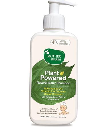 Mother Sparsh Plant Powered Natural Baby Shampoo  Gently Nourishes Babys Scalp & Hair 200ML