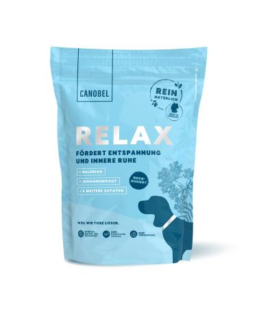 Canobel Relax |Natural & high -dose sedative for dogs against fear stress unrest |High acceptance |Baldrian St. John's wort L-tryptophan |360 delicious snacks up to 6 months 1x 300g - approx. 360 pieces