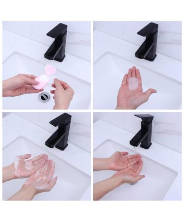 Jxuzh Disposable Travel Soap Paper Leaves Mini Soap for Camping & Hiking 3 Colors in Plastic Box - Buy Online on GoSupps.com