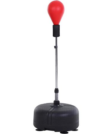 Soozier Free Standing Punching Bag w/Adjustable Height Boxing Ball Set - Red | Includes Boxing Gloves for Training, Fitness & Stress Relief - Buy Online on GoSupps.com