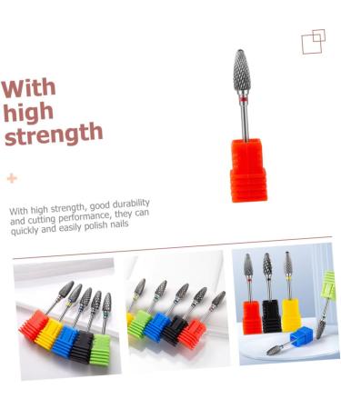 HONMEET Nail Polisher Specialty Tools Russian Manicure Drill Bits Nail Drill Tips Drill Bits Heads Cuticle Sanding Brocas Para Drill Nails Manicure Salon Supplies Kit Tungsten Steel Alloy 7x1.3cm As Shown 1 - Buy Online on GoSupps.com