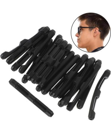 10 Pairs Non-Slip Silicone Glasses Retainers | Durable Eyeglass Ear Grips | Black Earmuffs 5.7x0.7CM - International Shipping Available - Buy Online on GoSupps.com