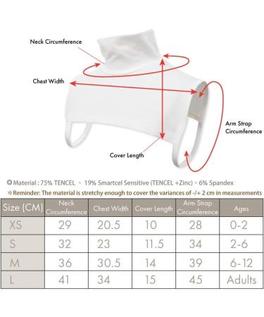 Edenswear Zinc-Infused Neck and Shoulder Wraps Bandage for Eczema - Small Size for Kids and Adults - Wet Wrap Therapy - Buy Online on GoSupps.com