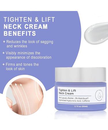 Tighten and Lift Neck Cream - Neck Cream for Sagging and Tighten - Go Pure Neck Firming Cream Nourish Tender - Neck Tightening Cream Anti Wrinkle Even Skin Tone - Skin Firming Cream - Buy Online on GoSupps.com