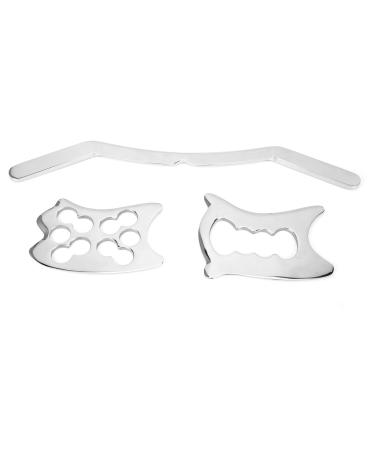 3pcs/set Ergonomically designed stainless steel Gua Sha scraping massager for legs back for physiotherapy