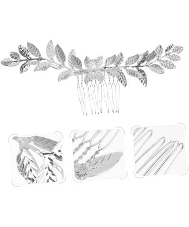 Ipetboom Hair Combs for Wedding Hairstyles Retro Hair Combs Goddess Headpiece Bridal Hair Clip Silver Leaf Hair Comb Wedding Hair Clip Tiara Hair Accessories Bride European and American - Buy Online on GoSupps.com
