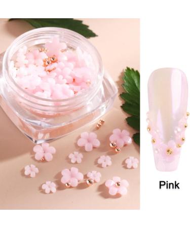 Aiwjeakh 6 Boxes of Light Change 3D Nail Flowers Accessories with Gold and Silver for Mixed DIY Jewelry Art Decorative Supplies - Buy Online on GoSupps.com