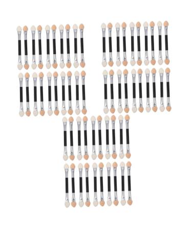 Healeved 60 Pcs Latex Eye Shadow Stick Eye Makeup Brushes Makeup Gadgets Eyeshadow Sponge Maquillaje Plastic 7.5cmx3pcs Assorted Colorx3pcs