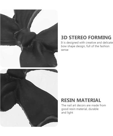 400 Pcs Bow Nail Decoration nail stickers nail stencils stamping nail art Nail Accessory DIY Manicure Tips oration bow nail art stickers black streamers crafts resin classic 3d 0.6X0.6X0.3CMx4pcs Assorted Colorx4pcs - Buy Online on GoSupps.com