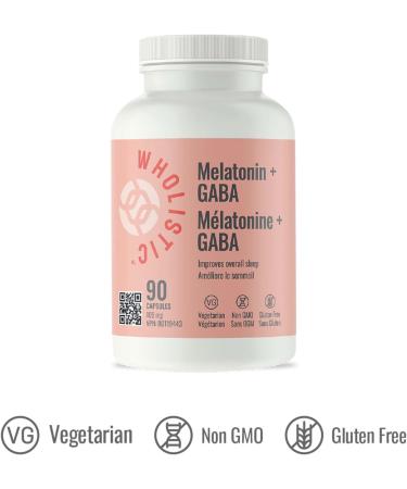 Wholistic Melatonin + GABA - 90 caps - Buy Online on GoSupps.com