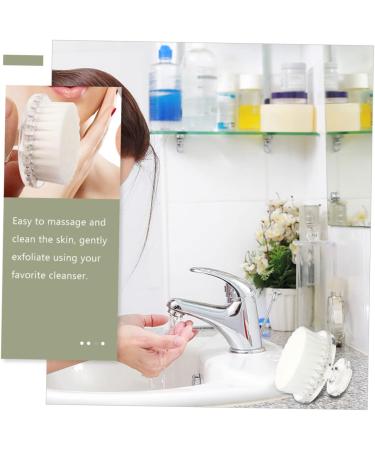 FRCOLOR face Brush Toddler Pore Scrubber Facial Scrub Brush Shower Brush for Body Makeup Blending Brush face scruber Soft-Bristle Facial Brush Baby pp Cleansing Brush Hair White - Buy Online on GoSupps.com