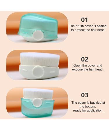 Sun Protection Applicator Kids Sunscreen Applicator Sunblock Buddy Brush Quick-drying Sunscreen Brush For Applying Sunscreen Lotions Tanning Creams 6x5 Cm Cyan Blue - Buy Online on GoSupps.com