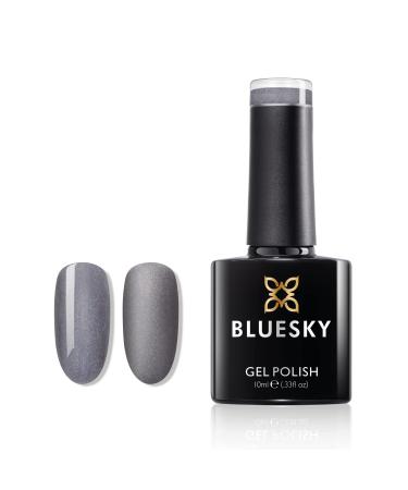 Bluesky Gel Nail Polish Evil Queen Ch20 Grey Glitter Long Lasting Chip Resistant 10 ml (Requires Curing Under UV LED Lamp)