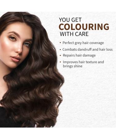 Indus Valley Bio Organic Natural Henna Hair Color - Gray Hair Coverage & Dark Brown Dye 100gm - Buy Online on GoSupps.com