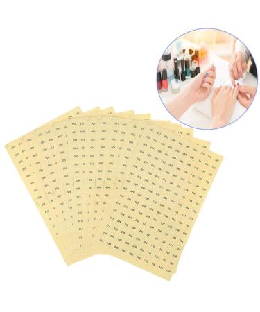 Waterproof Self-Adhesive Round Number Stickers (001-160) for Gel Polish Color Markings - International Shipping Available - Buy Online on GoSupps.com