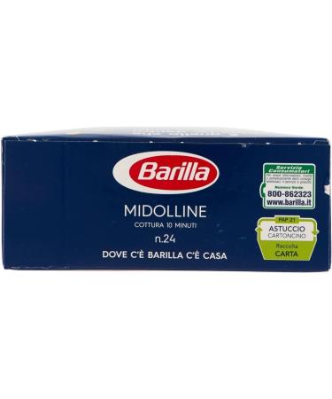  Italian Gourmet E.R. Barilla Midolline No. 24 Pack of 10 100% Italian pasta 500g + Italian gourmet polpa 400g - Buy Online on GoSupps.com