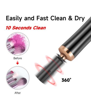 Luxury Electric Makeup Brush Cleaner & Dryer - Fast Drying Effortless Cleaning Black - Buy Online on GoSupps.com