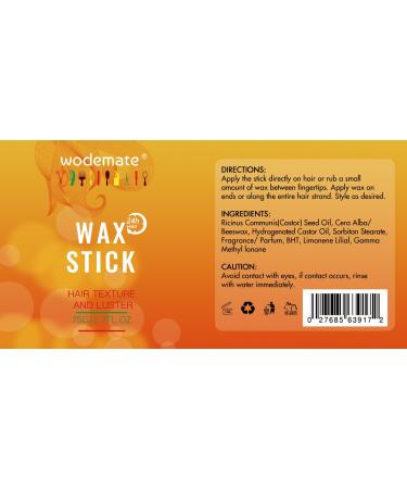 Buy Premium Wax Stick for Hair Wigs | Edge Control Pomade for Black Hair | Long-Lasting Non-Greasy Hair Gel - Moisturize & Shine 2.7 Oz - Buy Online on GoSupps.com
