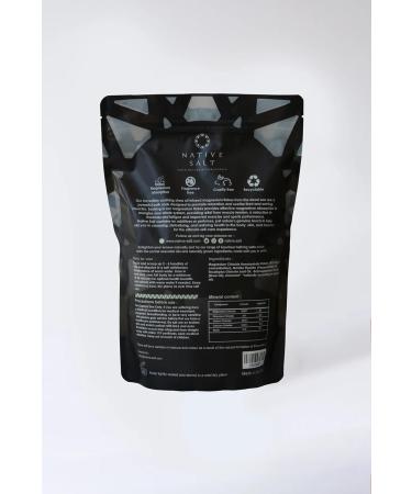 NATIVE SALT LTD Magnesium bath flakes infused with shea oil eucalyptus and peppermint natural source of magnesium mineral bath flakes magnesium recovery vegan and palm oil free 1 kg - Buy Online on GoSupps.com