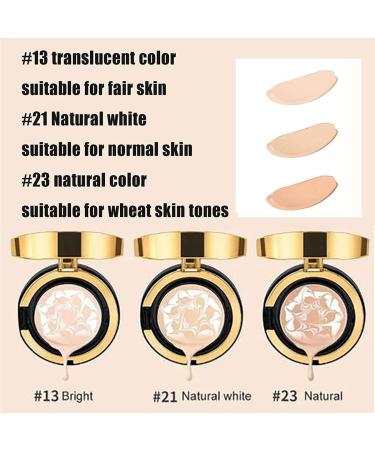 Alkyne MZV Waterproof Air Cushion BB Cream with Tricolor Latte Concealer - Long-lasting Moisturizing Foundation (23# Natural Color) - Buy Online on GoSupps.com