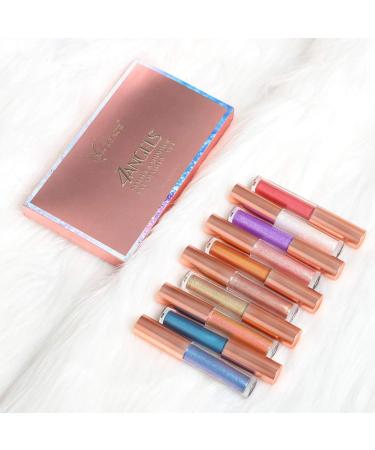 Sparkling Diamond Liquid Eyeshadow Set - 10 Glitter Shimmer Shades - Long Lasting, Waterproof Eyeliners for Stunning Eye Makeup - Buy Online on GoSupps.com