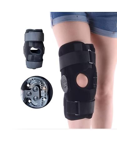 Comfyorthopedic Locking Knee Brace - Knee Brace with Metal Side Stabilizers - PCL/ACL Knee Brace with Hinged ROM - Meniscus Tear Brace for Women & Men - Knee Braces for Knee Pain WITH ROM DIAL - Buy Online on GoSupps.com