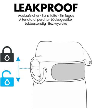Ion8 Kids Water Bottle 350ml - Leak Proof, BPA Free, Pink, Carbon Neutral - Buy Online on GoSupps.com