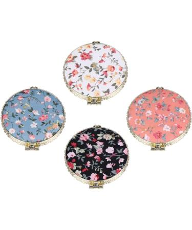 FRCOLOR 12pcs Floral Mirror Purses Women's Double-Sided Makeup Clutch - Portable Travel Vanity Gift for Girls - Buy Online on GoSupps.com