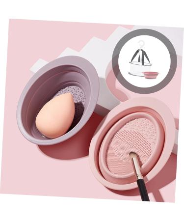 Makeup Brush Cleaning Drying Net Set | Silicone Pad Puff Hanger & Egg Basket for Effortless Brush Care - Buy Online on GoSupps.com