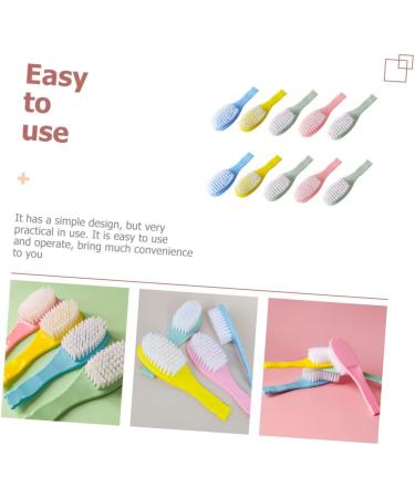 Healeved 40 Pcs Small Hair Brush Infant Comb Scalp Shampoo Brush - Newborn Comfortable Baby Brush Set - Assorted Colors - 13.5X3.9CM - Buy Online on GoSupps.com